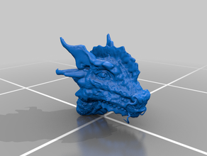 seedragon bobafps creatures drache dragon head see 3d print model - Mito3D
