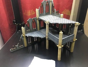 modular wargaming ruins magnetic 40k gothic scatter terrain tabletop warhammer warhammer40k 40000 3d print model - Mito3D