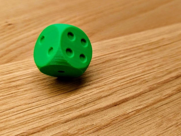 testcube-dice calibration cube calibrate part test dice gaming printer 3D print model - Mito3D