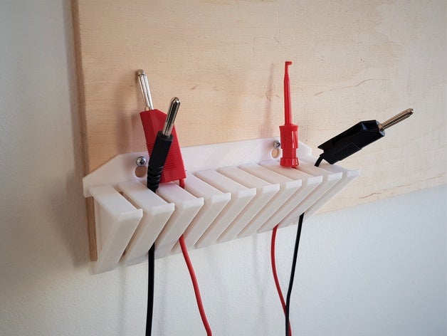 Kabel-Halter Bank Kabel die Kabelführung Kabel-management Halter kabelhalter kabelhalterung Wand Zauberstab wandhalterung werkbank Wort workbench 3D print model - Mito3D