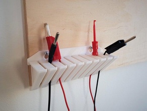 kablo tutucu tezgah rehberi yönetimi kabelhalter kabelhalterung duvar değnek wandhalterung werkbank kelime 3d print model - Mito3D