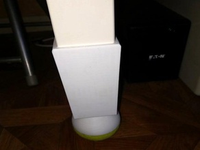 amortisseur de pieds extension le manque balle tennis table pied 3d print model - Mito3D