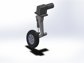 rc airplane main gear w shock landing parts retract 3d print model - Mito3D