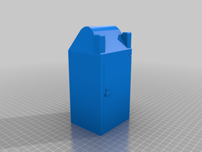 port-a-potty door closed 3d print model - Mito3D