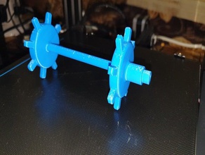 double gear Gang Zahnräder 3d print model - Mito3D