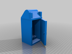 porta-a-vasino porta aperta 3d print model - Mito3D