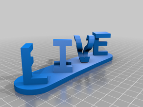 live fast su misura 3d print model - Mito3D