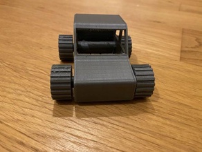 rubberband car powered rubber 3d print model - Mito3D