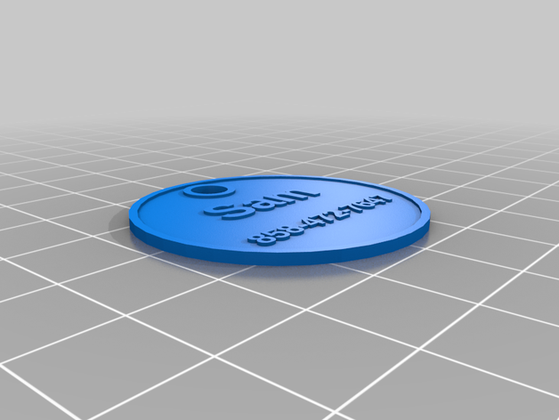 costco dog tag su misura 3D print model - Mito3D