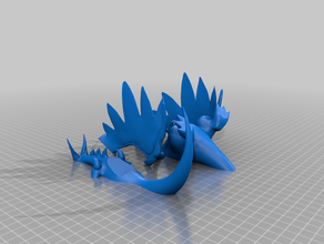 mega dracaufeu tranches d'impression pokemon 3d print model - Mito3D