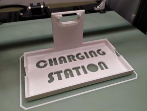 wall outlet charger station phone 3d print model - Mito3D