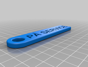 my customized personalized key chain2 3d print model - Mito3D