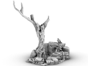 sol varyant ağaç ev kickstarter 48 saat kalıntıları dungeons dragons frostgrave pathfinder dağılım arazi wargame wargaming warhammer 3d print model - Mito3D