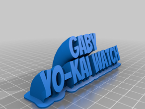 gabyyo-kay assistir personalizado 3d print model - Mito3D