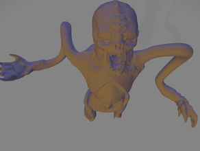gargantilha criatura dnd mini em miniatura monstro estrangulá-la tentáculo tentáculos 3d print model - Mito3D