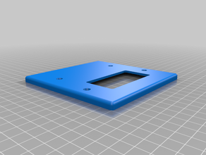 2 gang Steckdose mit Deckel leer kundengebundene 3d print model - Mito3D