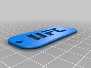 ufc Schlüsselanhänger keychain 3d print model - Mito3D