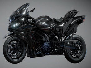 motorcycle hd - high def bike crotchrocket motorbike vehicle 3d print model - Mito3D