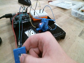 3dx push button arduino uno pushbutton wire 3d print model - Mito3D