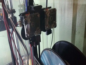 ender 5 dual extruder mount frame adapter 3d print model - Mito3D