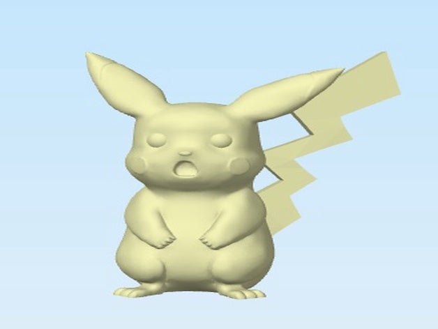 pikachu - pokemon 3D print model - Mito3D