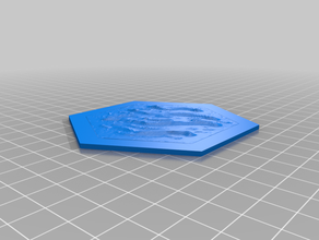 catan acqua hex gente di mare 3d print model - Mito3D