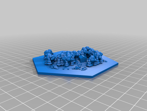 catan forest hex lumber wood 3d print model - Mito3D