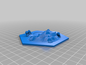 catan hills hex tuğla clay hill 3d print model - Mito3D