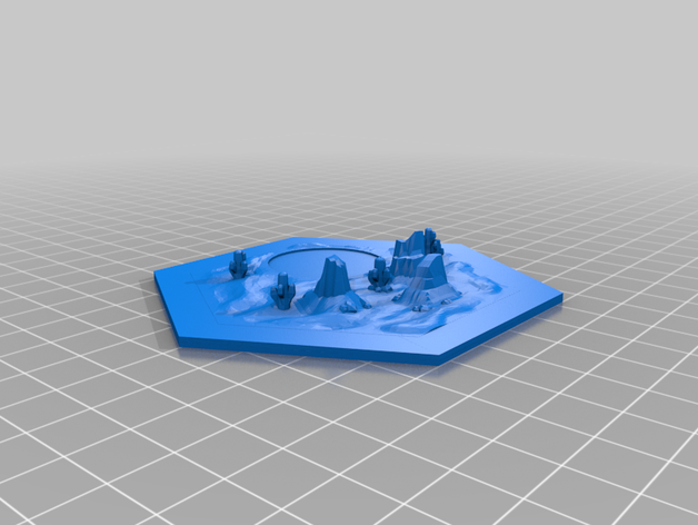 catan deserto hex 3D print model - Mito3D