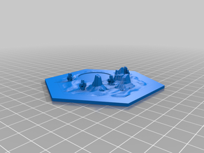 catan deserto hex 3d print model - Mito3D