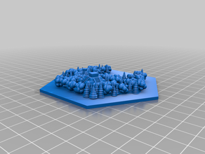 catan selva hex 3d print model - Mito3D