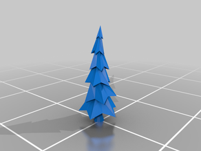 poly çam ağacı düşük varlık blender ağaç birlik 3d print model - Mito3D