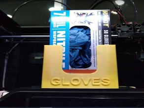 harbor freight glove holder disposable gloves dispenser tools makerneer nitrile organization 3d print model - Mito3D