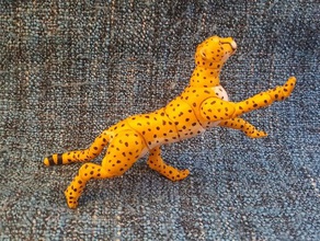 cheetah bjd animale figura 3d print model - Mito3D