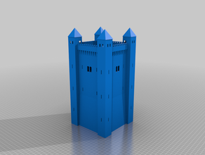 donjon Architektur mittelalterliche n-Skala 3d print model - Mito3D