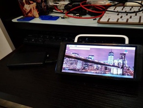 Impreso en 3d del cuerpo de 55 pulgadas amoled pantalla táctil raspbian minilathe 3d print model - Mito3D
