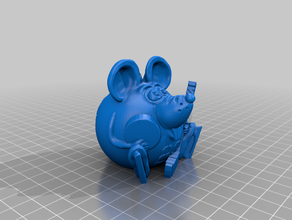 mouse hockey player 3d print model - Mito3D