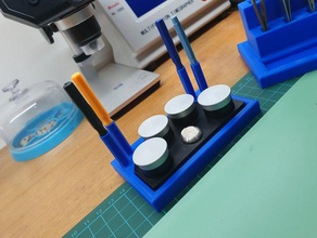 reloj de aceite ollas la copa bandeja aceitera pie bergeon relojero herramientas relojería 3d print model - Mito3D