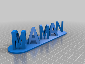 maman+papa customized 3d print model - Mito3D