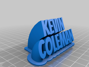 kevin coleman customized 3d print model - Mito3D