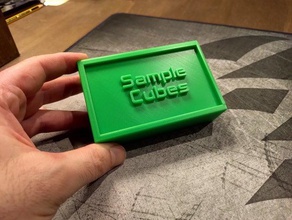 samplecubes box contenitore cubo scatola store 3d print model - Mito3D