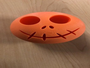 jack skellington la cabeza 3dprintable 3d de barra disney halloween decoración calabaza miedo 3d print model - Mito3D