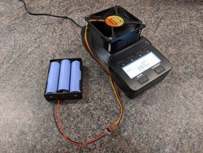 lii-500 glacière 18650 de la batterie le chargeur refroidisseur ventilateur refroidissement liitokala 3d print model - Mito3D