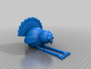 tacchino del ringraziamento animale animali di pollo i polli giorno arredamento la turchia 3d print model - Mito3D