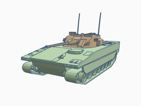 cv-90 ifv bae bofors veicolo da combattimento fanteria scania svezia 3d print model - Mito3D