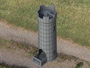 kale zar Kulesi mm 28 dd dongeons ejderhalar oynuyor rol rpg kule 3d print model - Mito3D