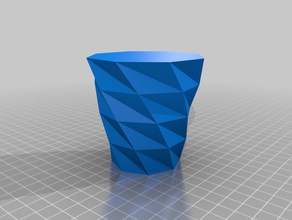 polygon vase customized 3d print model - Mito3D