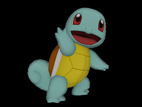 squirtle pokemon figures realistic repaired smooth 3d print model - Mito3D