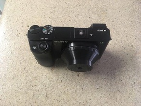 e mont de trou d'épingle lentilles a6000 a6300 a7s la caméra monter photographie le sténopé appareil photo à sony 3d print model - Mito3D