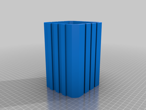 medium interlocking storage box 3d print model - Mito3D